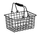 American Metalcraft RBHB975 Rectangular Basket w/ Double Handle, Wire/Black