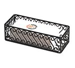 American Metalcraft SFBB5312 Basket w/ Scroll Design, 12x5-in, Wrought Iron/Black