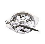 American Metalcraft SN60 5.5-in Snail Plate w/ 6-Compartment
