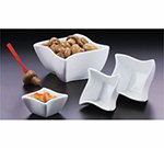 American Metalcraft SQVY4 4.5-in Condiment Bowl w/ 14.4-oz Capacity, Porcelain/White