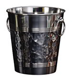 American Metalcraft WB9 8.37-in Wine Bucket, Hammered Finish, Stainless