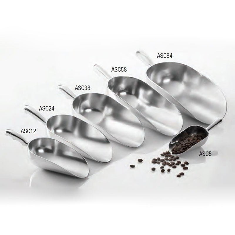 American Metalcraft ASC12 12 oz Aluminum Utility Scoop, Secure Grip Handle, 3-1/8 in x 6-1/4 in