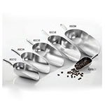 American Metalcraft ASC5 5 oz Aluminum Utility Scoop, Secure Grip Handle, 2-3/8 in x 5 in