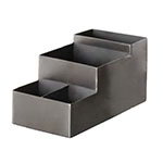 American Metalcraft BARS5 4 Compartment Coffee/Bar Organizer, 8 L x 4 W x 4 H, Satin Stainless