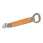 American Metalcraft BBC39 Stainless Steel Deluxe Bottle/Can Opener, Hardwood Handle