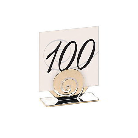 American Metalcraft BCH31 Swirl Card Holder, 2-1/2 in H, Chrome-Plated