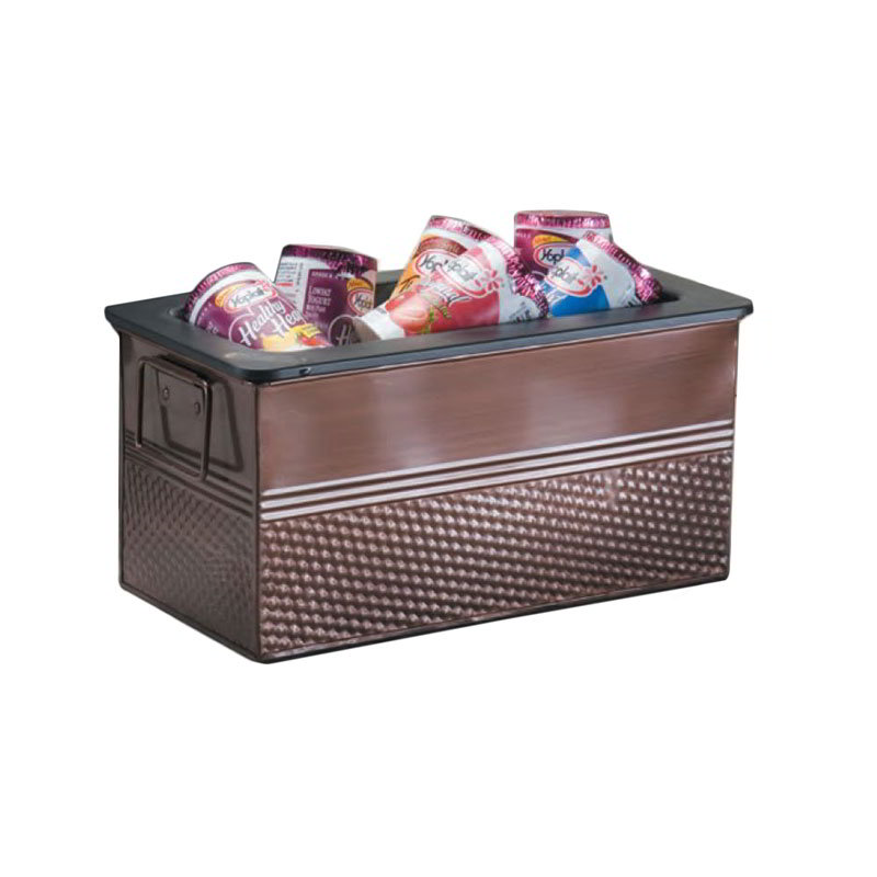 American Metalcraft BEVC655 Beverage Tub, 6-1/4 in x 5-3/4 in, Copper, Rectangle