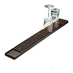 American Metalcraft BM23 Dark Brown Rubber Bar Mat, 3-1/4 in x 27 in
