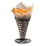 American Metalcraft BNB5 Birdnest Basket, 5 in x 9 in H, Conical, Wire, Black