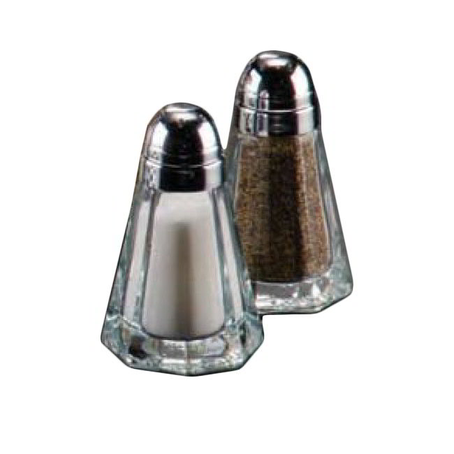American Metalcraft BPNS115 Salt & Pepper Shaker, 1-1/2 oz, Glass With Chrome Top