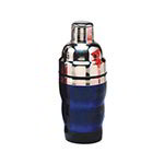 American Metalcraft BSJ10 Cocktail Shaker, 10 Oz., Blue Acrylic, S/S Top, 3-Piece Set
