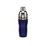 American Metalcraft BSJ16 Cocktail Shaker, 16 Oz., Blue Acrylic, S/S Top, 3-Piece Set