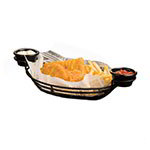 American Metalcraft BSKB811 Basket, 11 in x 8 in, Oval, Ramekin Holders, Wire, Black
