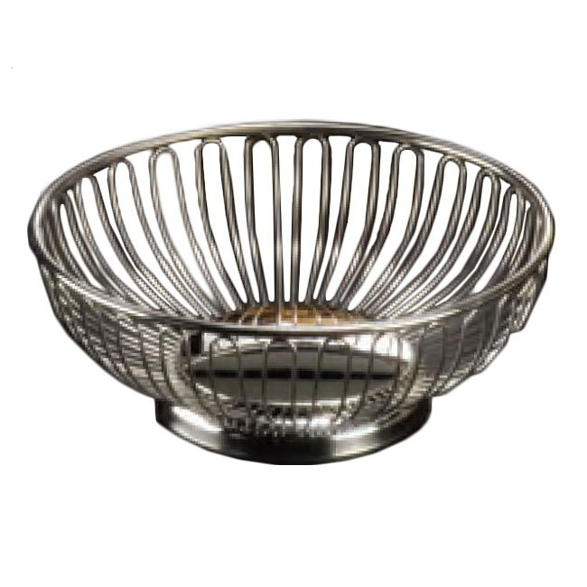 American Metalcraft BSS7 Basket, Round, 6-5/8 in Dia., 18/8 Stainless Steel