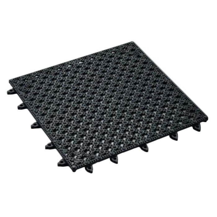 American Metalcraft BT12X12 Black Vinyl Bar Tile, 12 in x 12 in