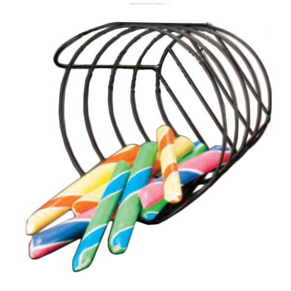 American Metalcraft BWB970 Basket, Round, 9 in Dia. x 7 in H, Black