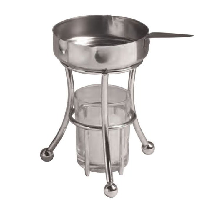 American Metalcraft BWPC35 3-1/2 oz Chrome Plated Butter Warmer, w/ Votive Holder and Candle