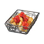 American Metalcraft BZZ59C Zorro Basket, 9 in L x 6 in W x 2-1/2 in H, Rectangle, Chrome
