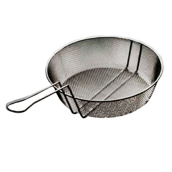 American Metalcraft CBF9 9 in Fine Mesh Culinary Basket, 3 in Deep, 9 in Handle, Tinned Steel