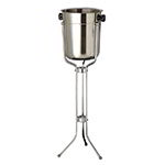 American Metalcraft CBS33 Champagne Bucket And Stand, S/S Bucket, Chrome Stand, Holds Two Bottles