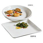 American Metalcraft CER15 Platter, 14 in, Square, Ceramic, White