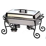 American Metalcraft CF1 Chafer Frame And Cup, Wrought Iron, Chafer Not Included
