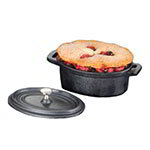 American Metalcraft CIPOV63 2-3/4 oz Oval Baking Dish w/ Handles, 8-1/2 in W x 6 x 1-3/4 in H, Cast Iron