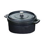 American Metalcraft CIPR5526 26.5 oz Round Baking Dish w/ Lid, 5.5 D x 2-5/8 H, Cast Iron