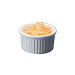 American Metalcraft CRMK1 Ramekin, 1 Oz., Ceramic Fluted White