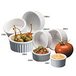 American Metalcraft CRMK4 Ramekin, 4 Oz., Ceramic Fluted White