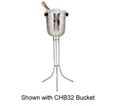 Wine Bucket Stand, Bucket Not Included, Collapsible, Stainless Steel