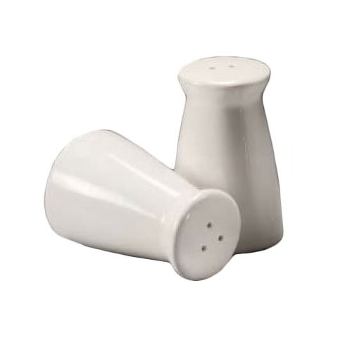 American Metalcraft CSPT2 Salt & Pepper Shaker Set, 3 in H, Tapered, Ceramic
