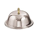 American Metalcraft DOM85 Stainless Steel Domed Cloche Cover w/ Knob, for 9-1/2 in to 10 in