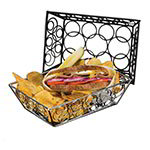 American Metalcraft EBB59B Loop-D-Loop Basket, 9 in L x 6 in W x 2-1/2 in H, Rectangle, Black