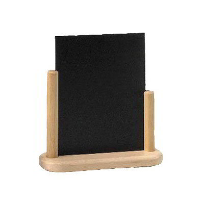 American Metalcraft ELEBSM Double Sided Table Board w/ 4 x 6-in Blackboard, Natural