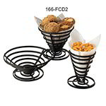 American Metalcraft FCD2 Black Coil French Fry Basket, 7 in x 6 in, Flat