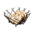 American Metalcraft FRU11 Thatch Basket, 8 in dia. x 3-5/8 in H, Brushed Copper Finish