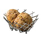 American Metalcraft FRUC10 Thatch Basket, 8 in dia. x 3-5/8 in H, Brushed Copper Finish