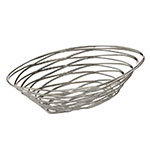 American Metalcraft FRUC16 Birdnest Oval Basket, 9 in x 6 in 3 in H, Wire w/ Chrome Finish