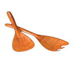 American Metalcraft FSS12 Fork/Spoon Set, 12-1/2 in Long, 4-Ply Keyaki Wood Construction