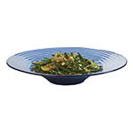 American Metalcraft GBB20 Glacier Bowl, 18-1/2 in Dia. x 3-1/2 in Deep, Blue Glass