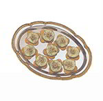 American Metalcraft GBTOV1510 Elegance Oval Serving Tray, 15 x 10-3/4-in, Embossed Chrome