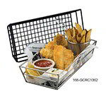 American Metalcraft GCRC1362 Rectangular Tabletop Basket, 13 in W x 2.5 H, Chrome