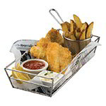 American Metalcraft GCSS6132 Rectangular Tabletop Basket, 13 in W x 2.5 H, Stainless