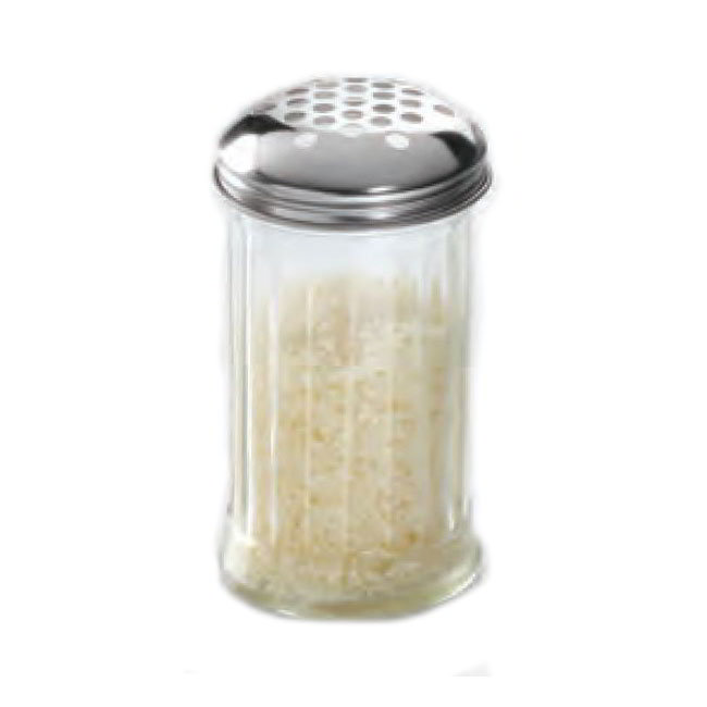 American Metalcraft GLA319 Cheese Shaker, 12 oz., Large Holes, Glass With Stainless Steel Top