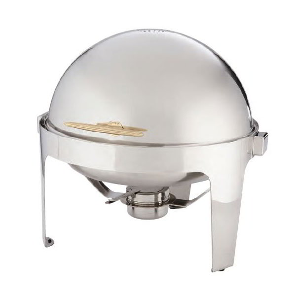 American Metalcraft GOLDAGRD18 Adagio Chafer, 7 Qt., Round, Roll Top, Stainless Steel