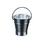 American Metalcraft GP2 Tabletop Serving Pail, 2-1/2 in Diameter x 2-3/4 in H, Galvanized