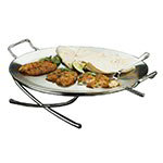 American Metalcraft GSST17 17.5 in Griddle w/ Handles, Round, Stainless