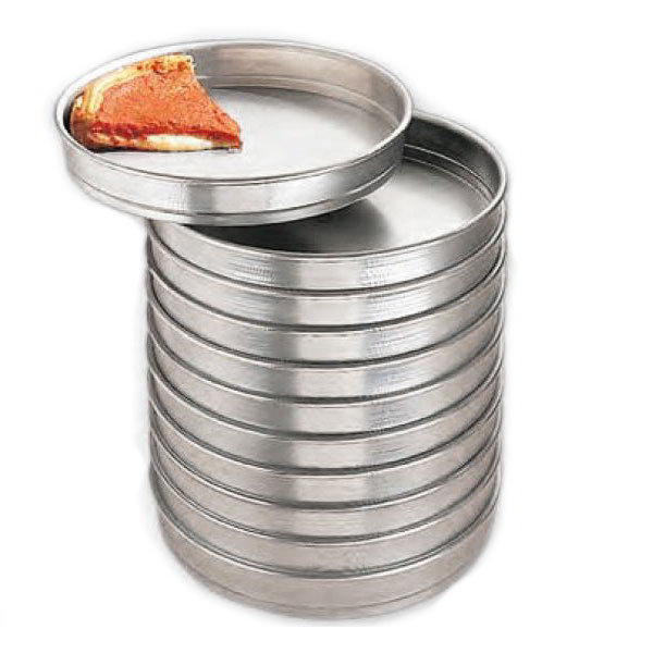 American Metalcraft HA5007 7 in Aluminum Pizza Pan, Self Stacking, 2 in Deep