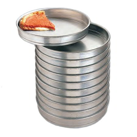 American Metalcraft HA5012 12 in Aluminum Pizza Pan, Self Stacking, 2 in Deep